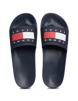 Chanclas Tommy Jeans Pool ESS Hombre Azul