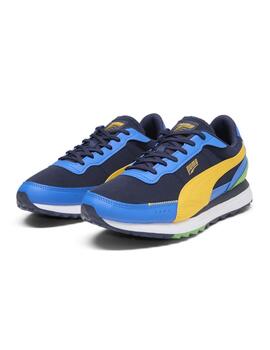 Zapatillas Puma Road Rider Lth Hombre Azul