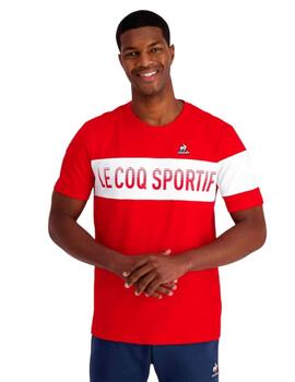 Camiseta Le Coq Sportif Bat Essential Hombre Rojo