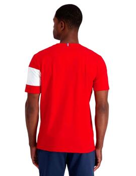 Camiseta Le Coq Sportif Bat Essential Hombre Rojo