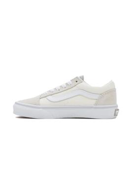 Zapatillas Vans Old Skool JR Natural Block Multi/true Blanco