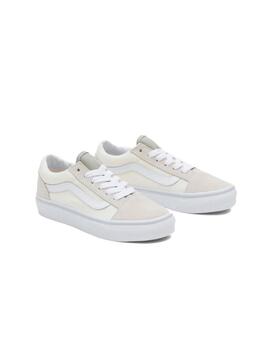 Zapatillas Vans Old Skool JR Natural Block Multi/true Blanco