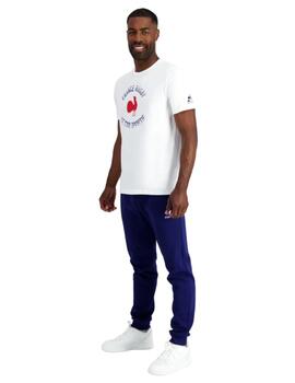 Camiseta Le Coq Sportif France Rugby Fanwear Hombre Blanco