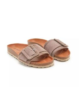 Sandalias Verbenas Reiko Velour Mujer Piedra