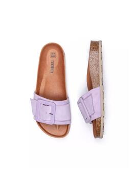 Sandalias Verbenas Reiko Velour Mujer Lila