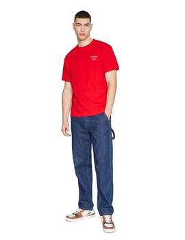 Camiseta Tommy Hilfiger Hombre Rojo