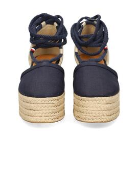 Sandalias Tommy Closed Toe Line Mujer Azul