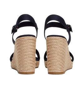 Sandalias Tommy Mono wabbing High Wedge Mujer Azul