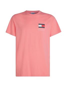 Camiseta Manga Corta Tommy Hilfiger Hombre Rosa