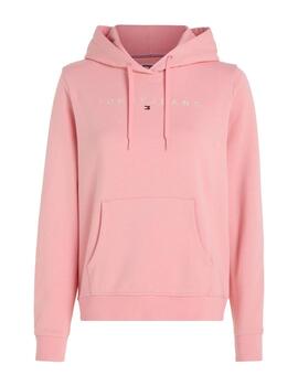 Sudadera Tommy Regular Linear Mujer Rosa