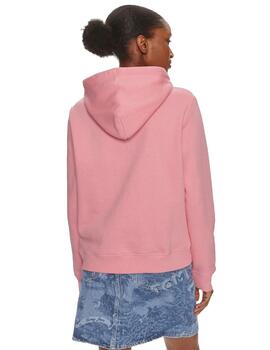 Sudadera Tommy Regular Linear Mujer Rosa