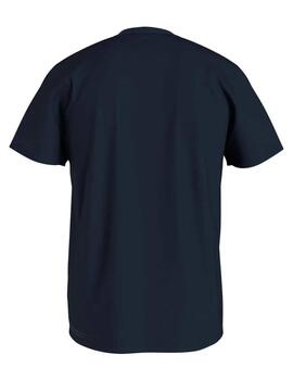 Camiseta Tommy Slim Jersey C Hombre Azul