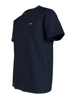 Camiseta Tommy Slim Jersey C Hombre Azul