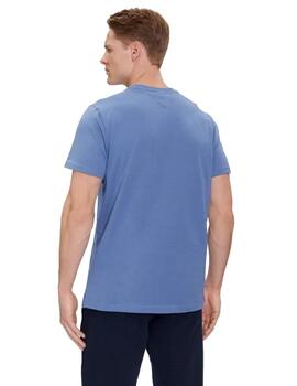 Camiseta Tommy Slim Jersey Hombre Azul Celeste