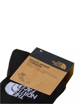 Calcetines TNF Pack Multisport Cushion Unisex Negro