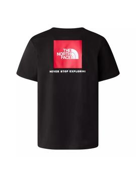 Camiseta TNF Red Box Hombre Negro