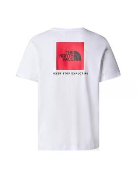 Camiseta TNF Red Box Hombre Blanco