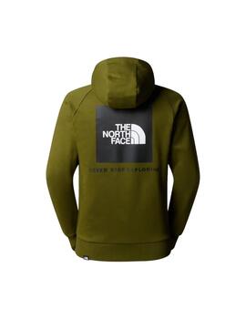 Sudadera TNF Red Box Hombre Verde