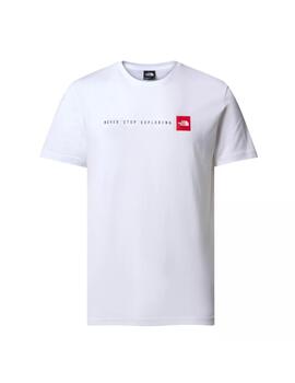 Camiseta TNF Never Stop Exploring Hombre Blanco