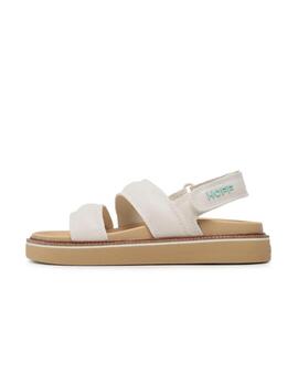 Sandalia Hoff Road Off White Mujer