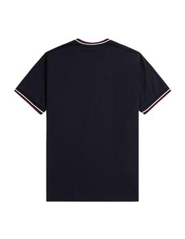 Camiseta Fred Perry Twin Tipped Marino