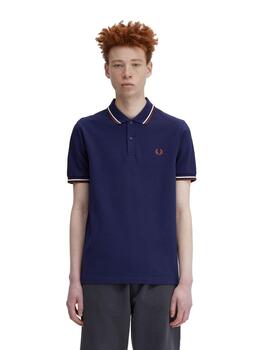 Polo Fred Perry Twin Tipped Hombre Azu Ultramar