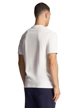 Camiseta Lyle & Scott Contrast Pocket  Hombre Blanco