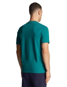 Camiseta Lyle & Scott Contrast Pocket Hombre Verde
