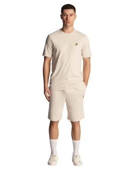 Pantalón Corto Lyle & Scott Sweat Hombre Beige