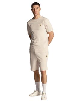 Pantalón Corto Lyle & Scott Sweat Hombre Beige