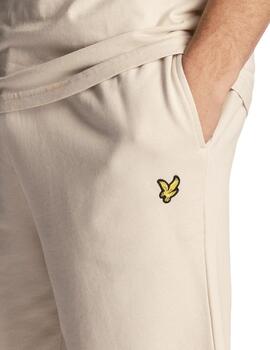 Pantalón Corto Lyle & Scott Sweat Hombre Beige