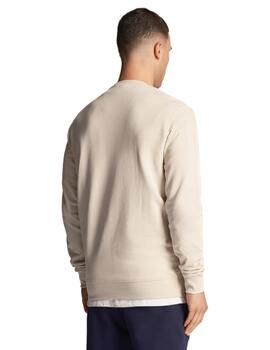 Sudadera Lyle&Scott Crew Neck Hombre Beige