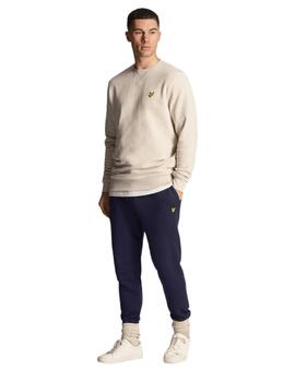 Sudadera Lyle&Scott Crew Neck Hombre Beige