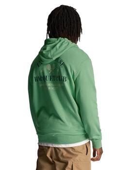 Sudadera Lyle & Scott Racquet Club Graphic Hombre Verde