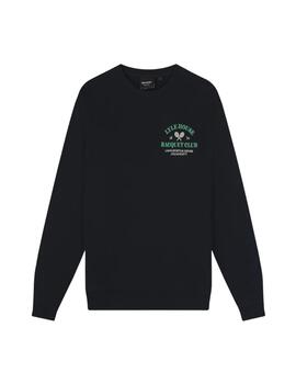 Sudadera Lyle & Scott Racquet Club Graphic Hombre Marino