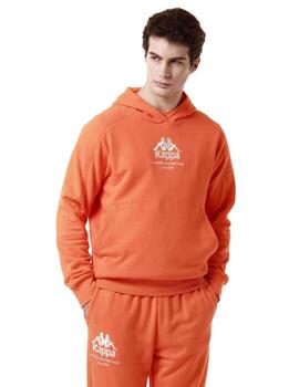 Sudadera Kappa Authentic Giano Hombre Naranja