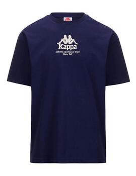 Camiseta Kappa Authentic Gastor Hombre Marino
