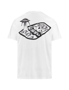 Camiseta Kappa Authentic Graphik Lamar Hombre Blanco