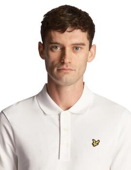 Polo Lyle & Scott Plain Hombre Blanco