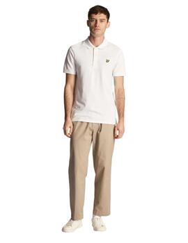 Polo Lyle & Scott Plain Hombre Blanco