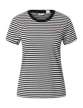 Camiseta Levis Raita Stripe Caviar Mujer