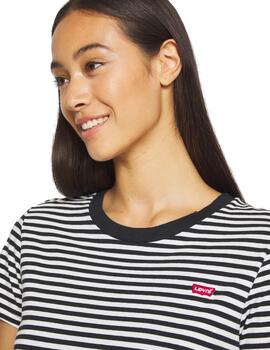 Camiseta Levis Raita Stripe Caviar Mujer