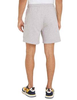 Pantalón Corto Tommy Badge Cargo Hombre Gris