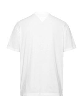 Camiseta Tommy Regular Corp Hombre Blanco