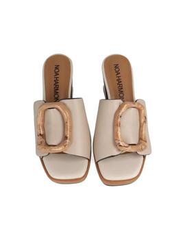 Sandalia Noa Harmon Flora Taupe Mujer Beige