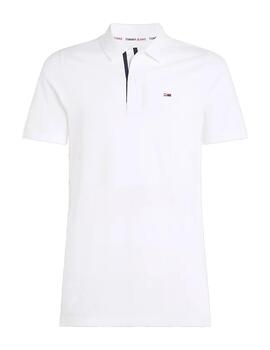 Polo Tommy Flag Cuffs Hombre Blanco