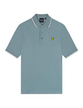 Polo Lyle & Scott Tipped Blue Hombre