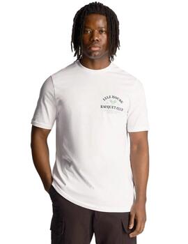 Camiseta Lyle & Scott Racquet Club Graphic Hombre Blanco