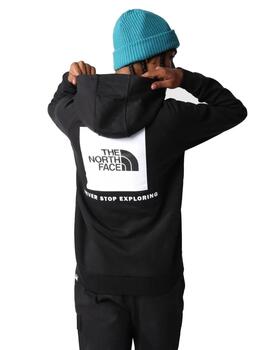 Sudadera Negra TNF Red Box Hombre Negro