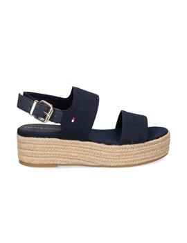 Sandalias Tommy Mid Wedge San Mujer Azul